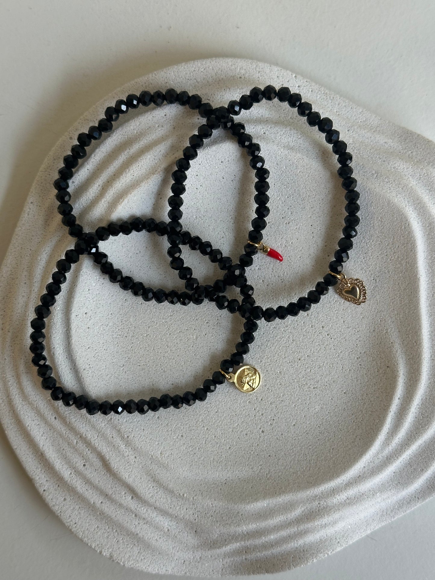 Black Crystal Bracelets