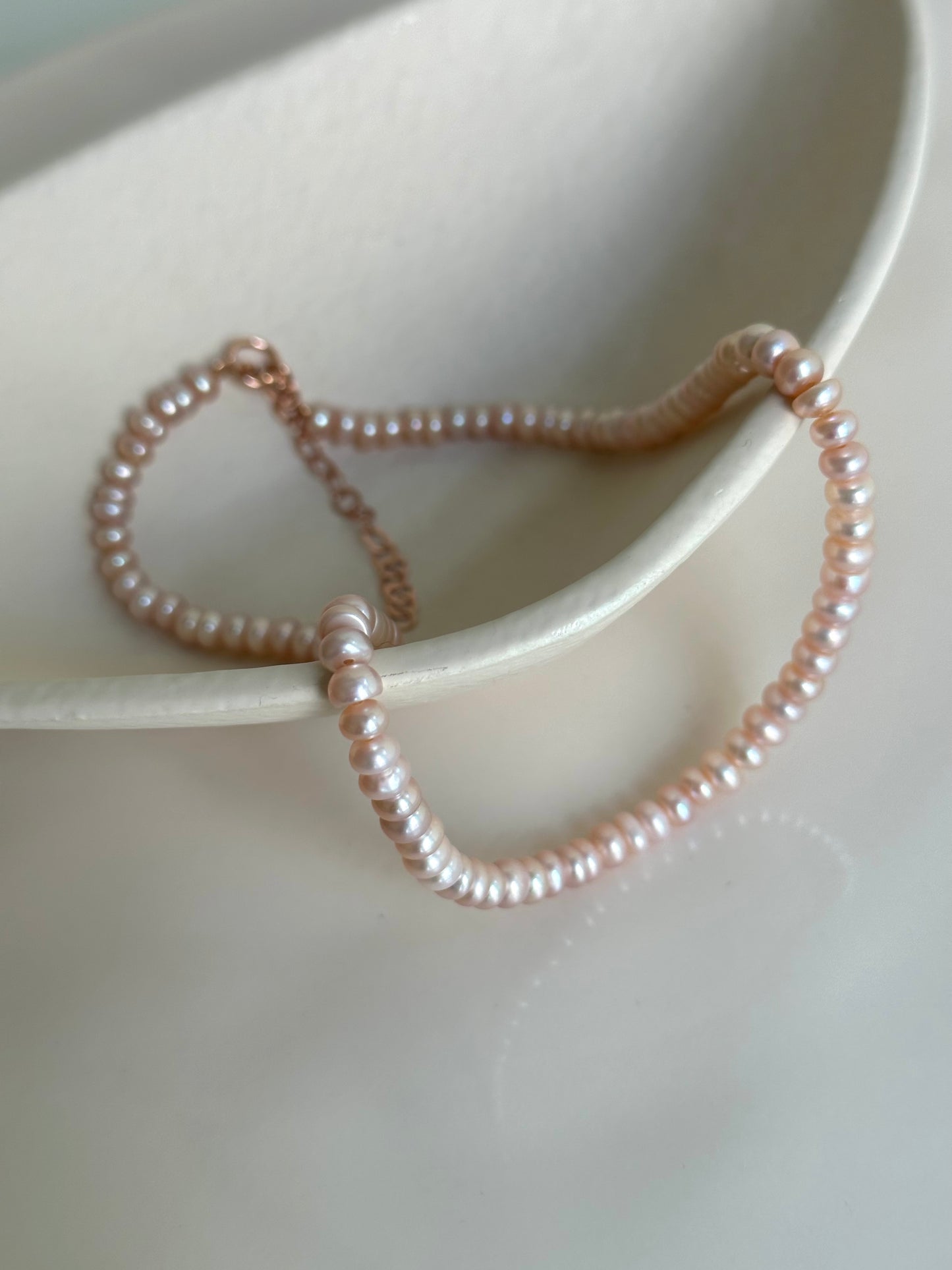 Pink Pearls Choker