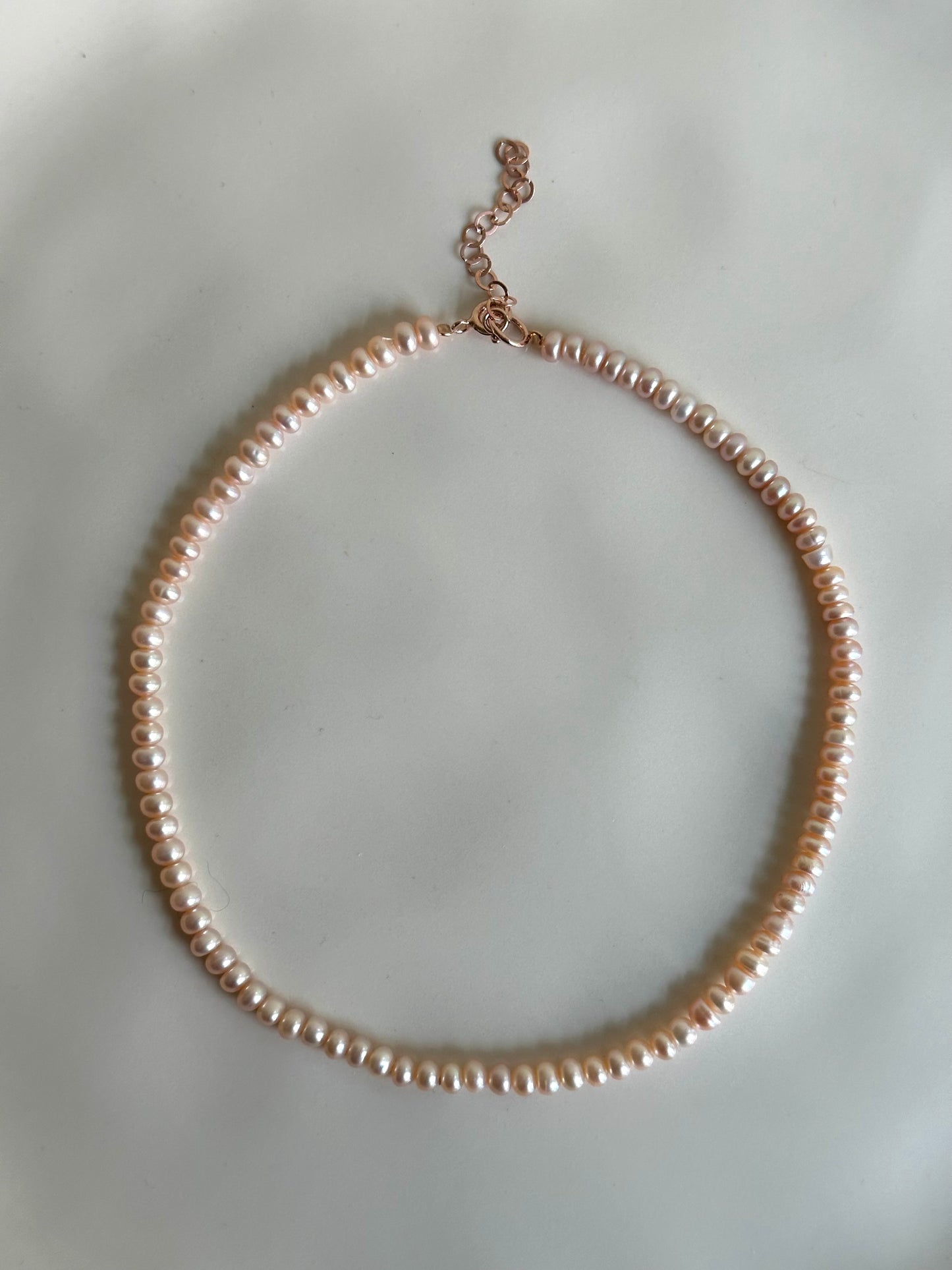 Pink Pearls Choker